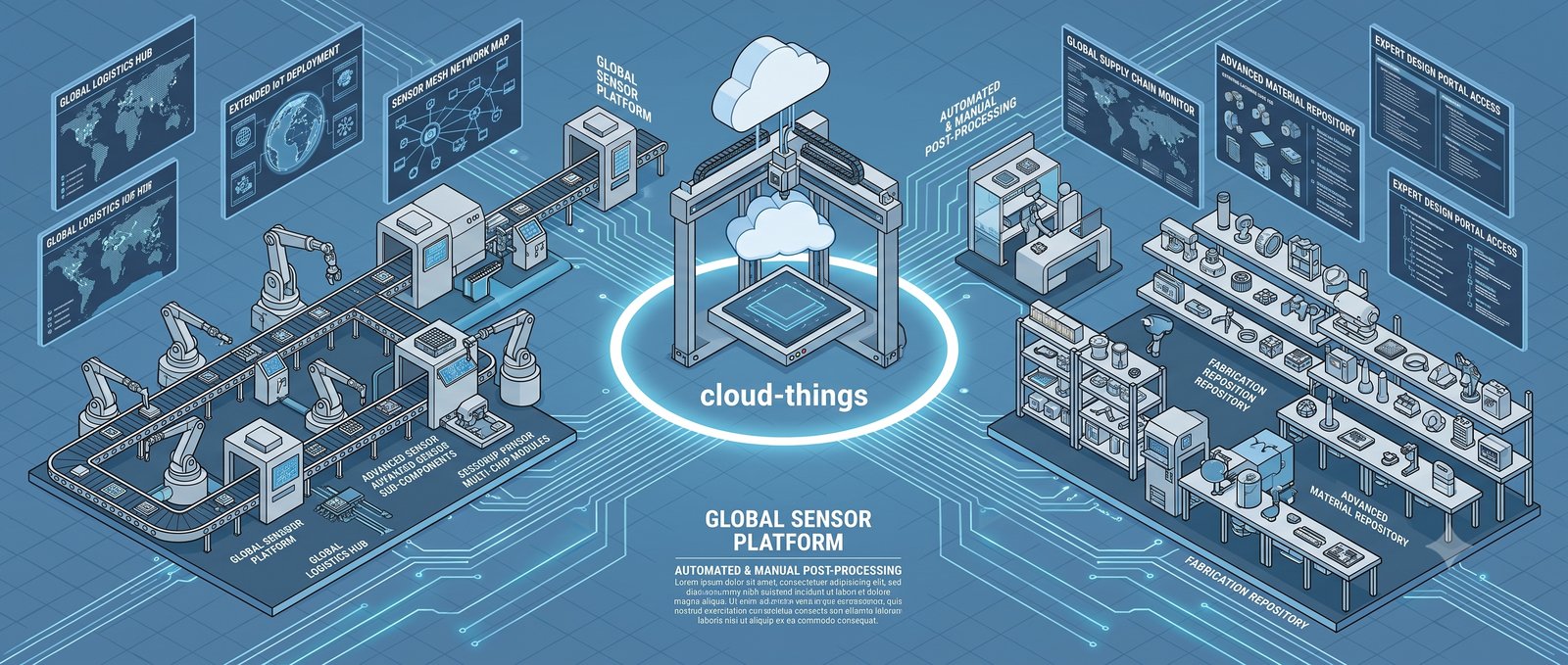 cloud-things — cloud-connected 3D printing, sensors, robotics and fabrication